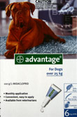 Advantage Flea Control Blue Box For Dogs Over 25kg 6 Pack 