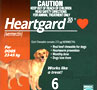 Heartgard Heartworm Prevention Brown Box For Large Dogs 23 to 45kg 6 Pack 